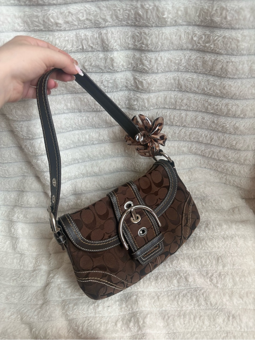 vintage coach mini soho in chocolate brown**read bio for the missing hangtag** - Picture 2 of 12